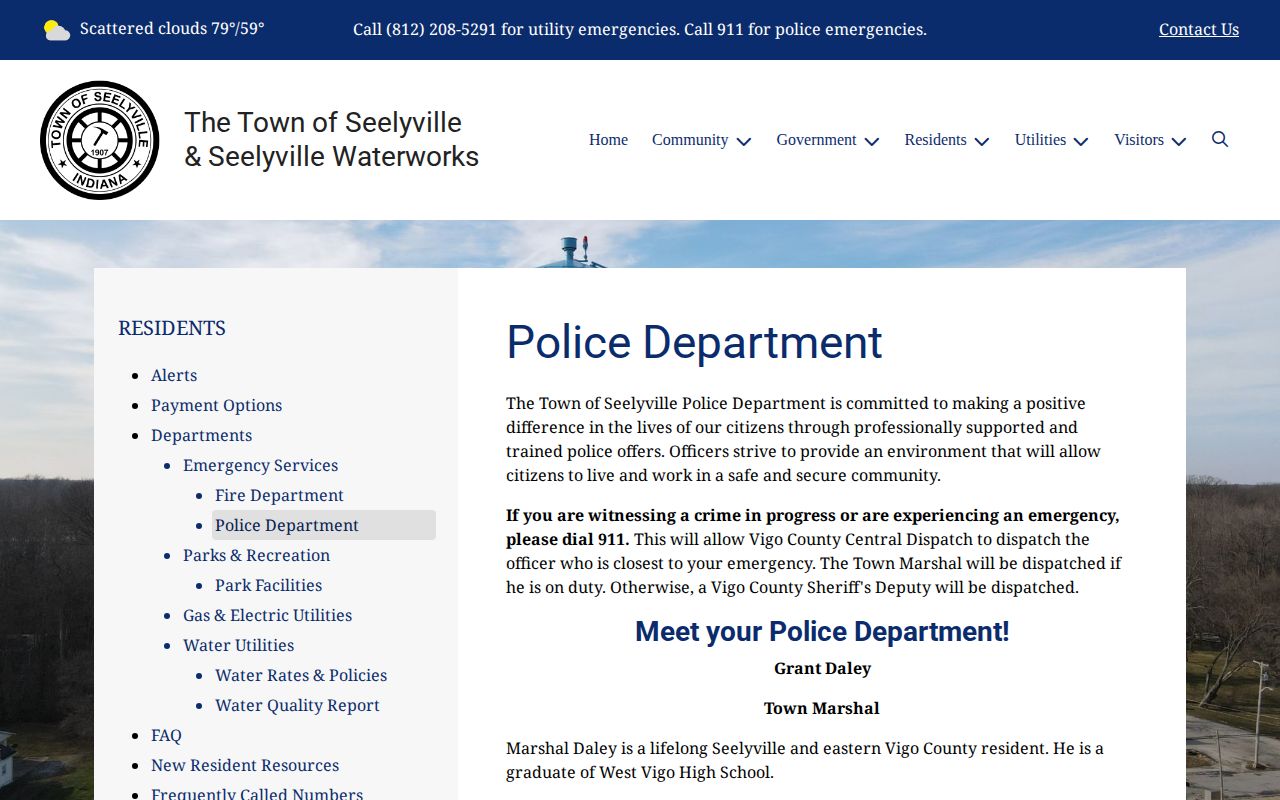 Seelyville Police arrest reports and records instructions